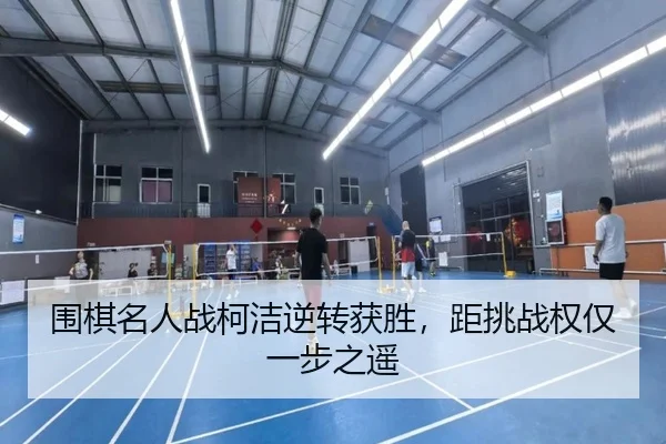 围棋名人战柯洁逆转获胜，距挑战权仅一步之遥